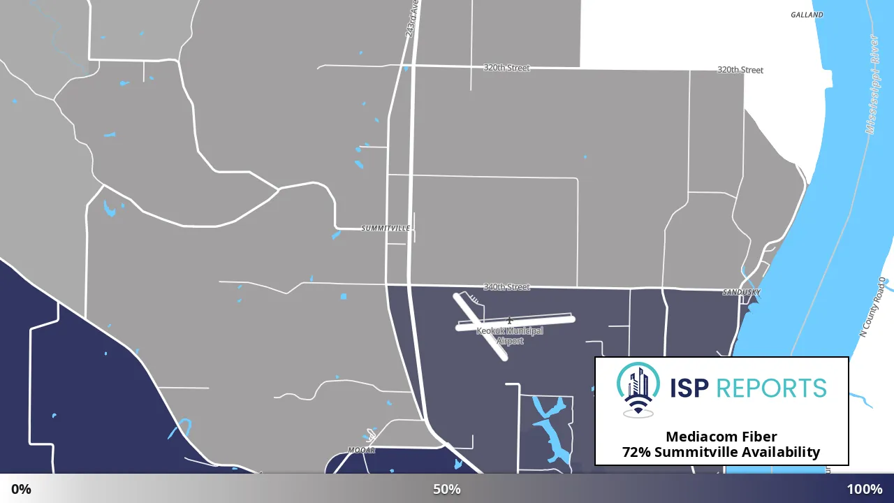 Summitville, IA map of internet availability