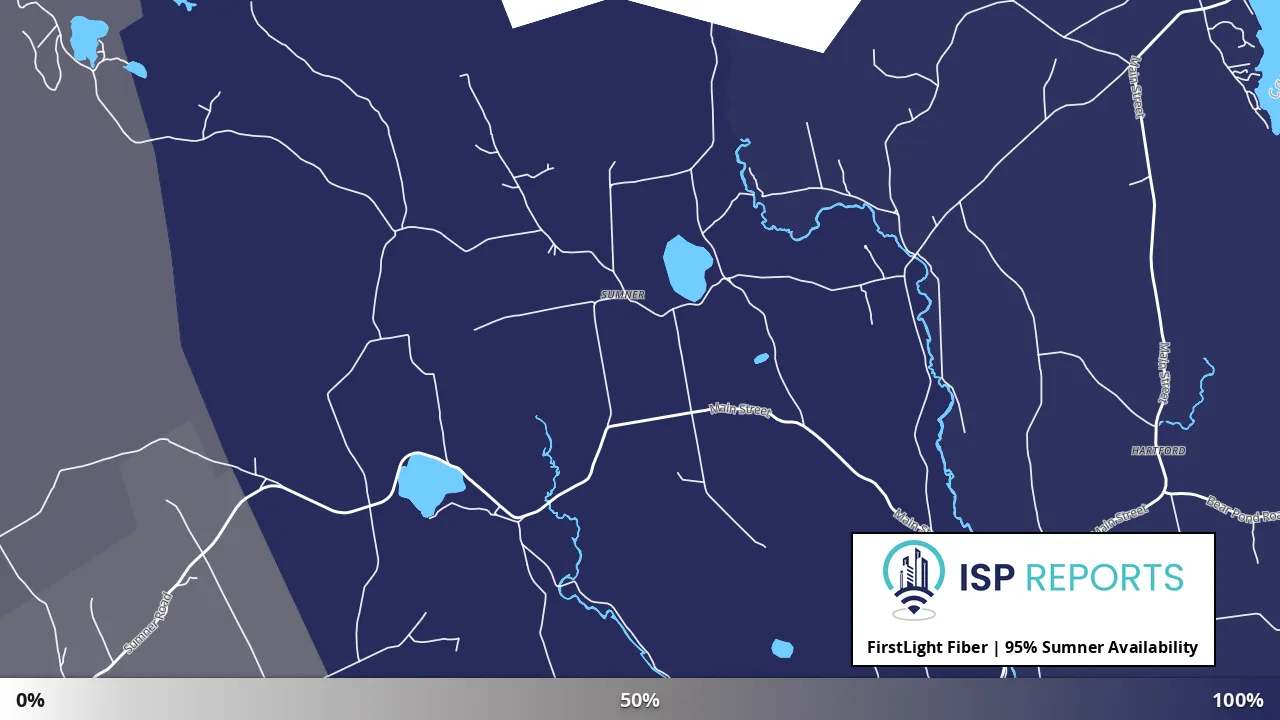 Sumner, ME map of internet availability