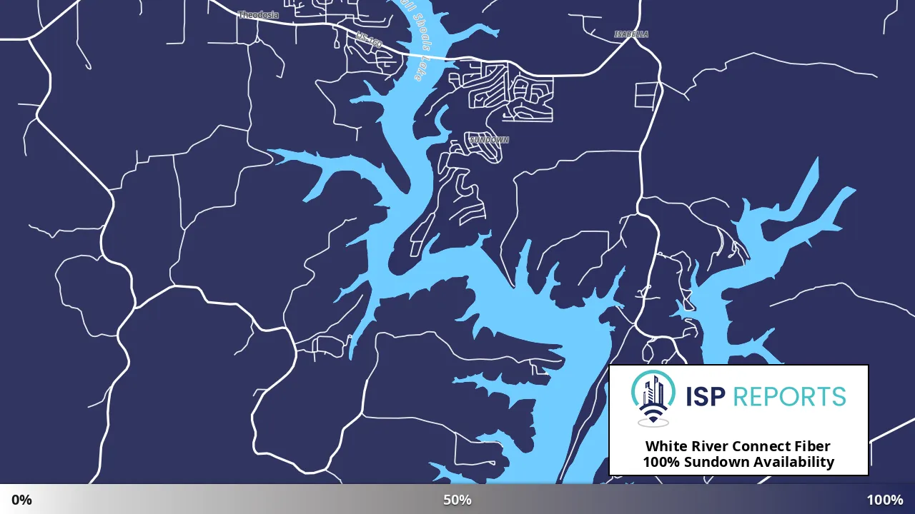 Sundown, MO map of internet availability