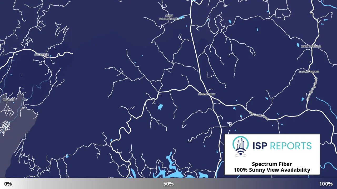 Sunny View, NC map of internet availability