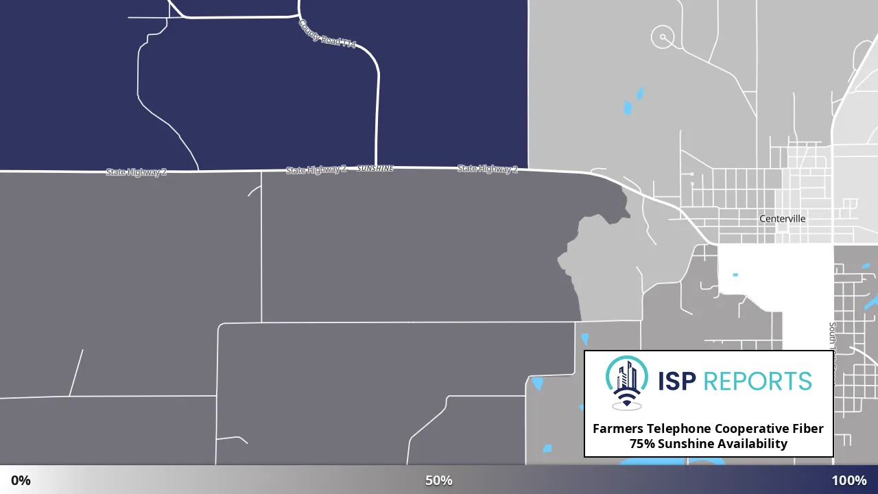 Sunshine, IA map of internet availability