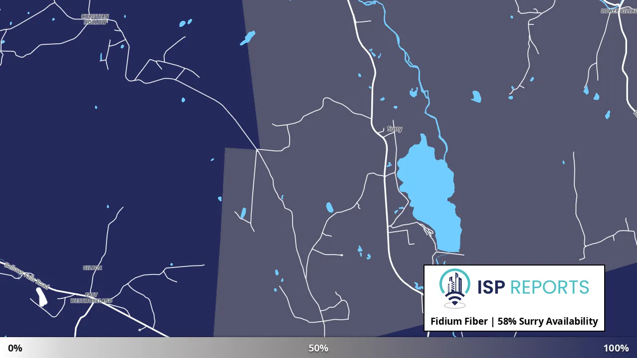 Surry, NH map of internet availability