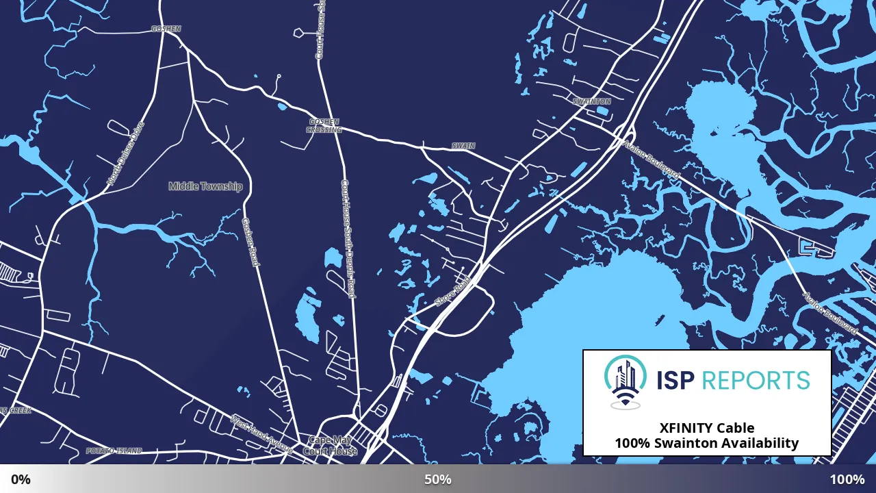 Swainton, NJ map of internet availability