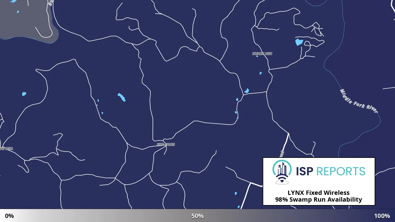 Swamp Run, WV map of internet availability