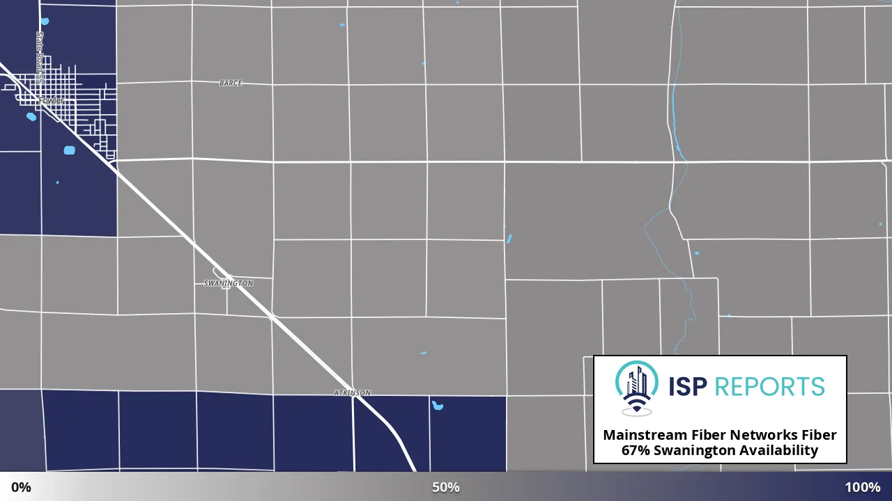 Swanington, IN map of internet availability