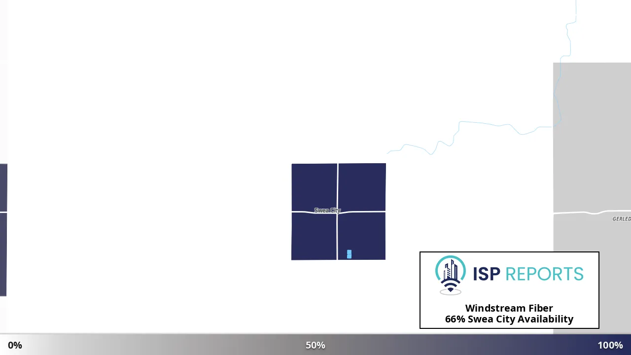 Swea City, IA map of internet availability