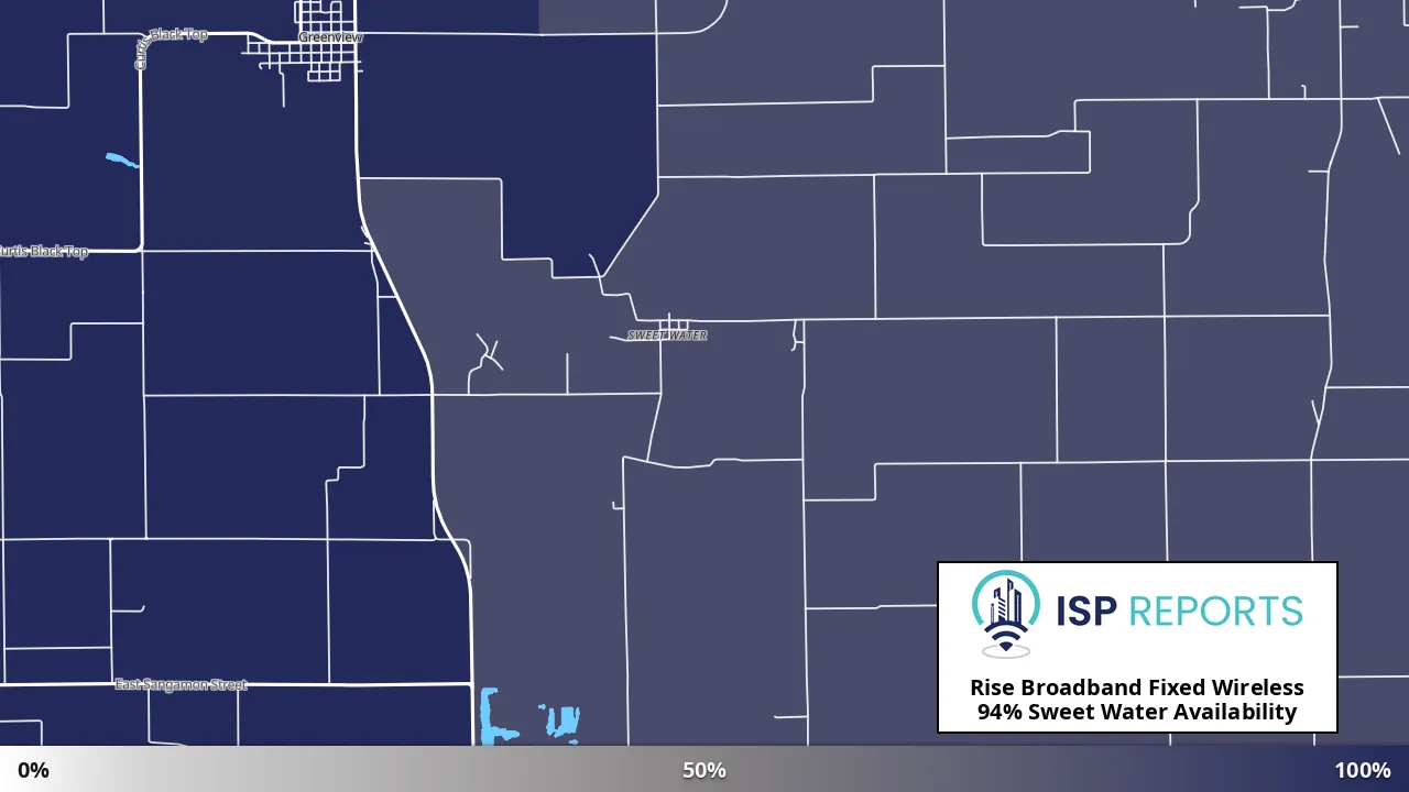 Sweet Water, IL map of internet availability