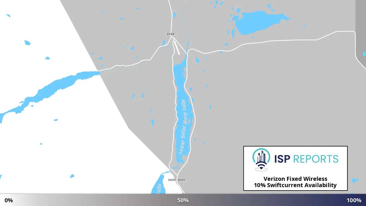 Swiftcurrent, MT map of internet availability