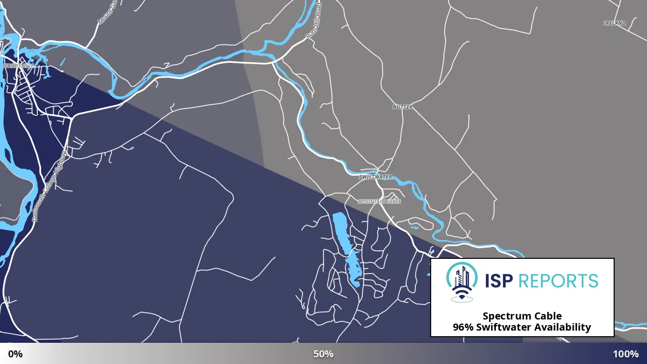 Swiftwater, NH map of internet availability