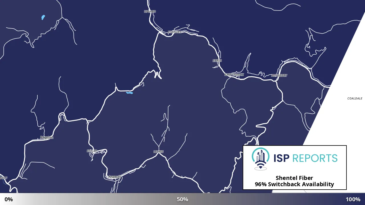 Switchback, WV map of internet availability