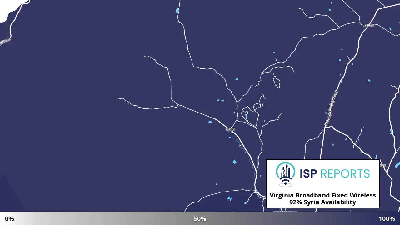 Syria, VA map of internet availability