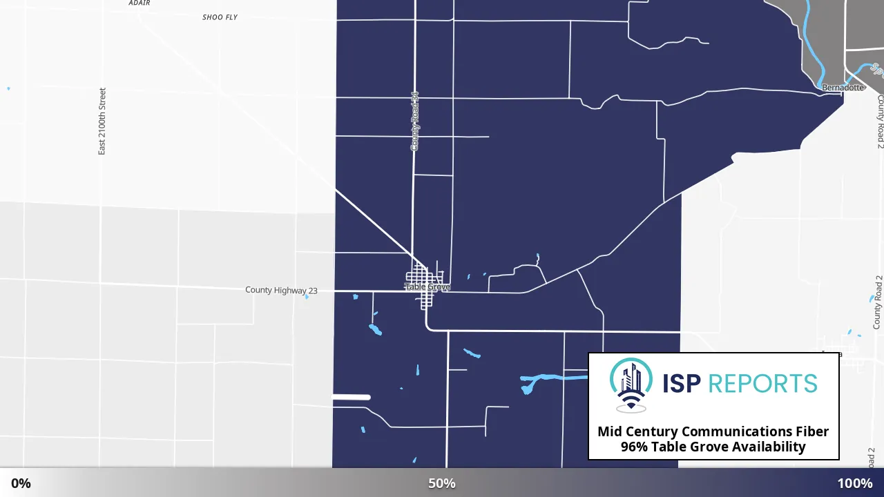 Table Grove, IL map of internet availability