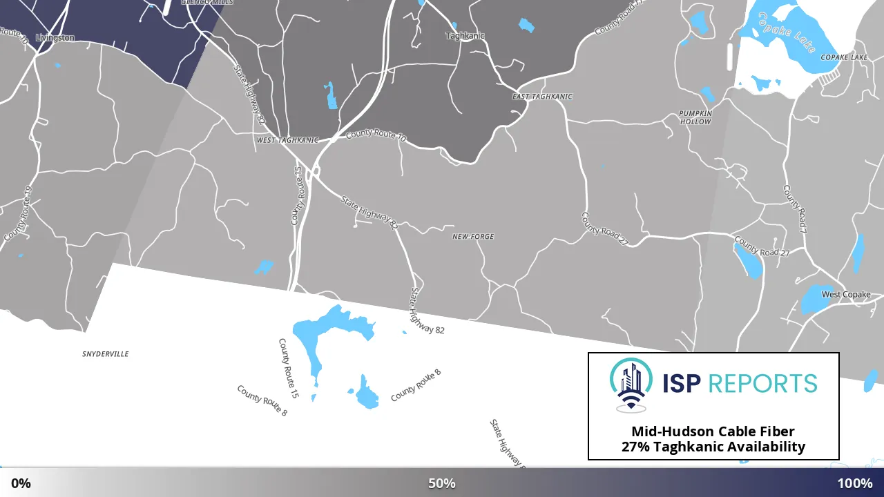 Taghkanic, NY map of internet availability