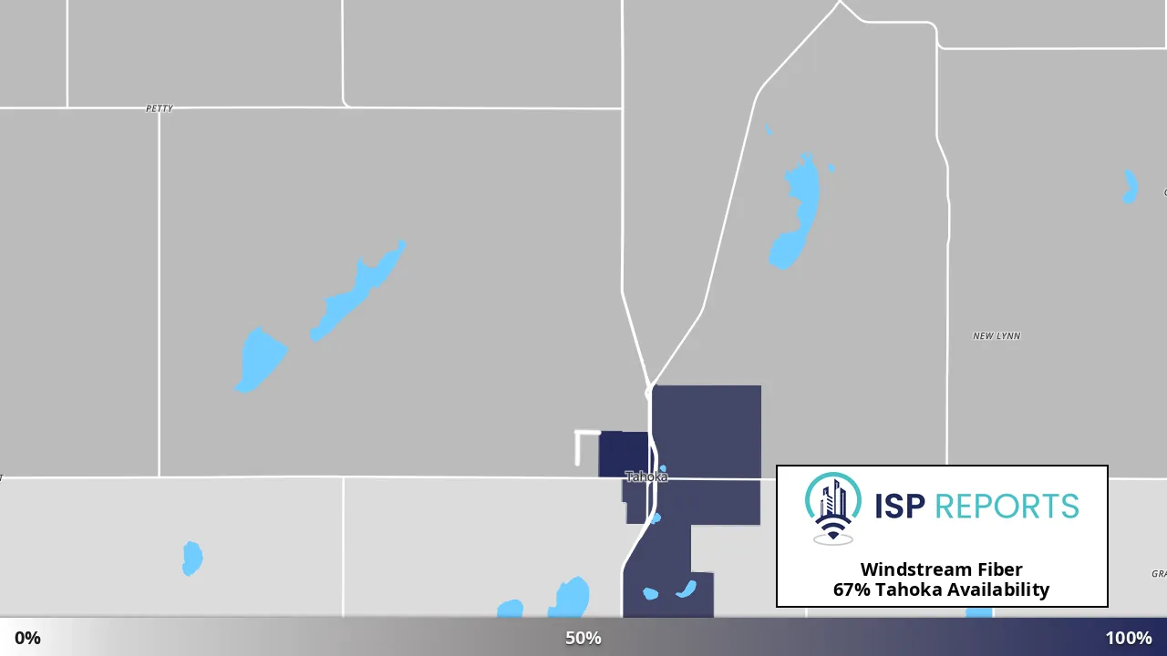 Tahoka, TX map of internet availability