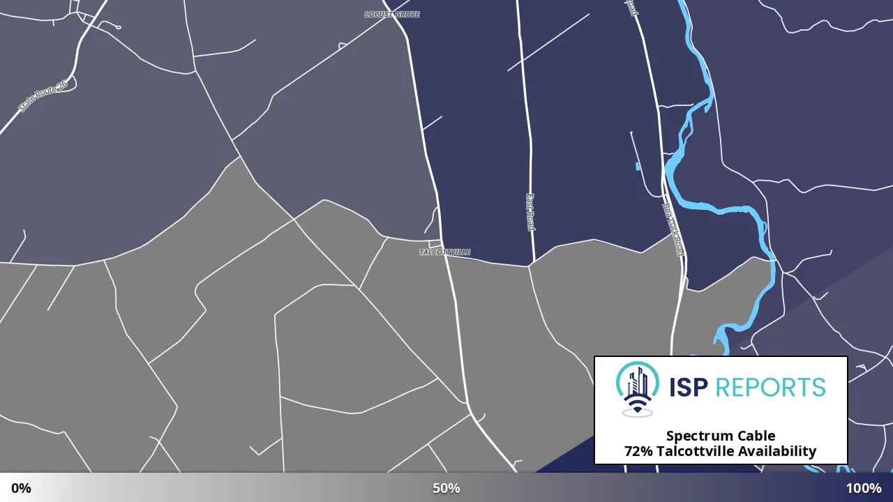 Talcottville, NY map of internet availability
