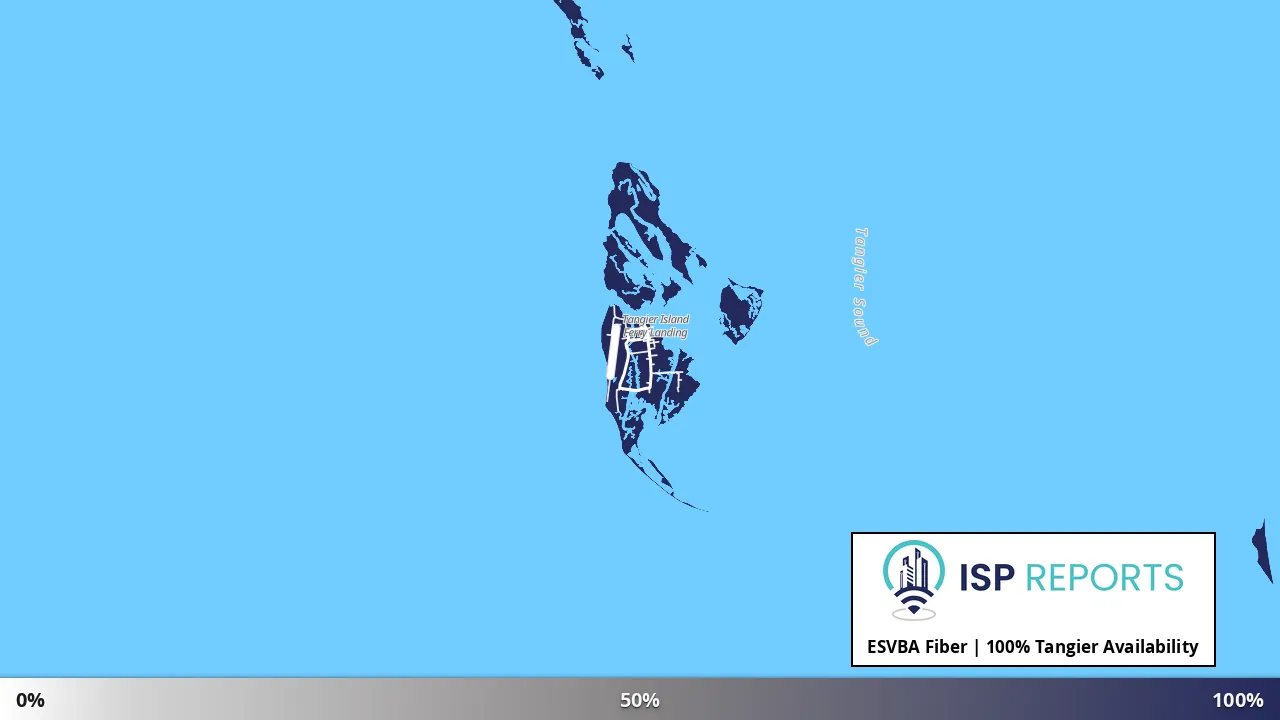 Tangier, VA map of internet availability