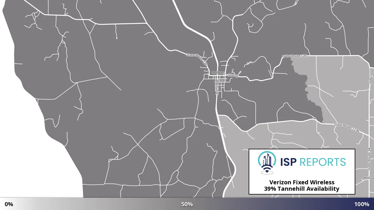 Tannehill, LA map of internet availability