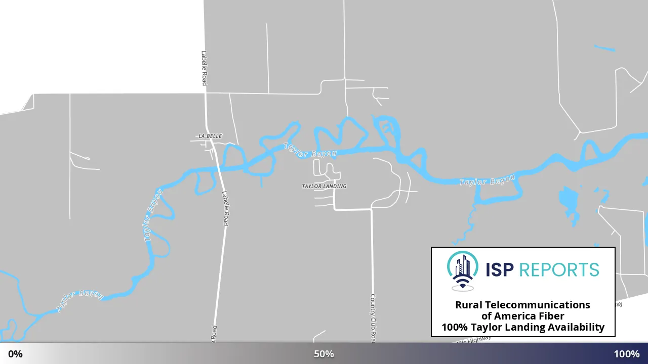 Taylor Landing, TX map of internet availability