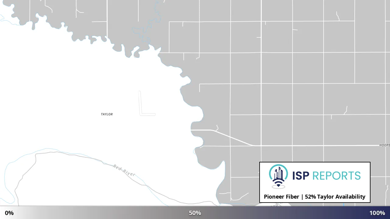 Taylor, OK map of internet availability