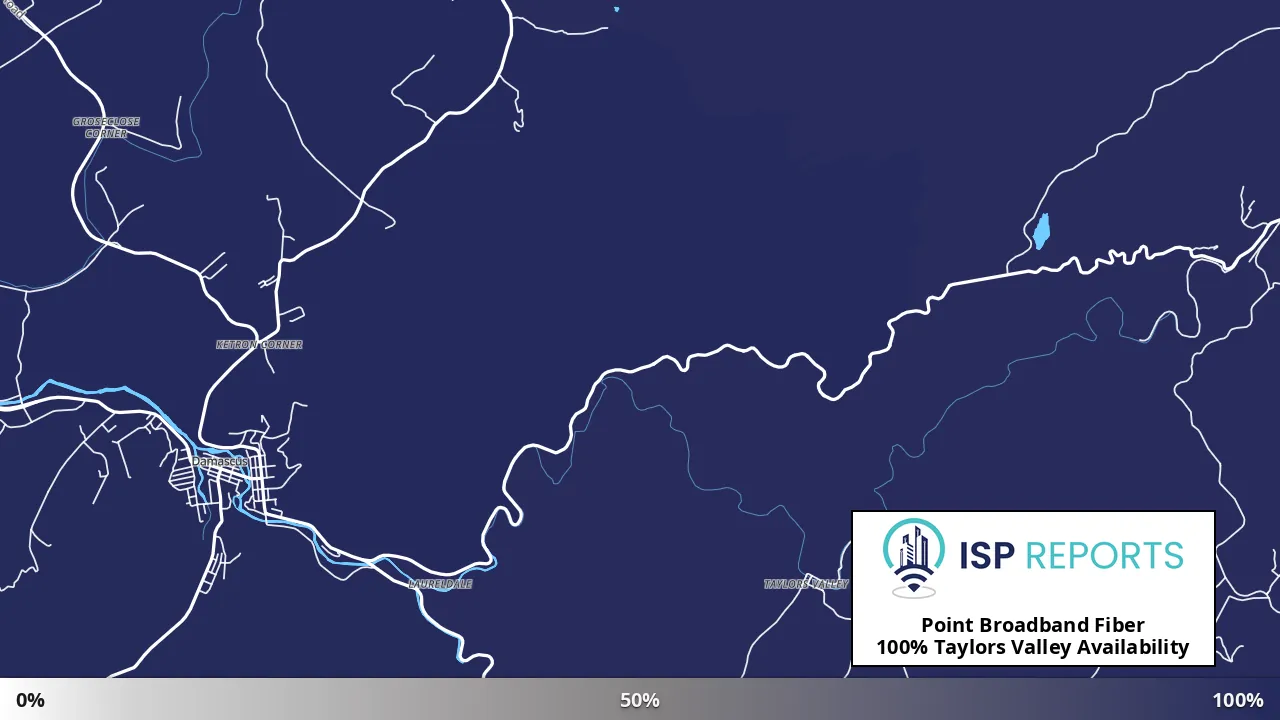 Taylors Valley, VA map of internet availability