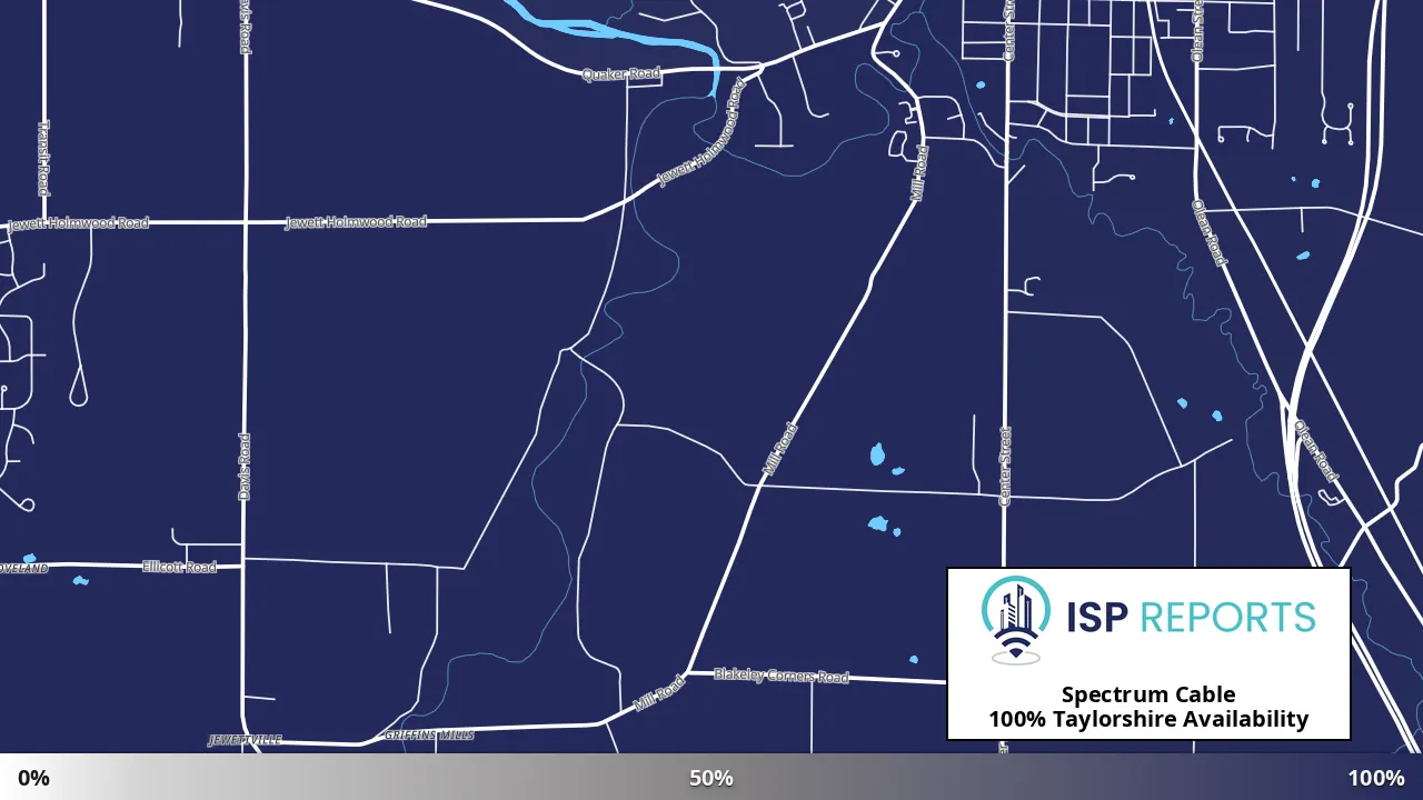 Taylorshire, NY map of internet availability