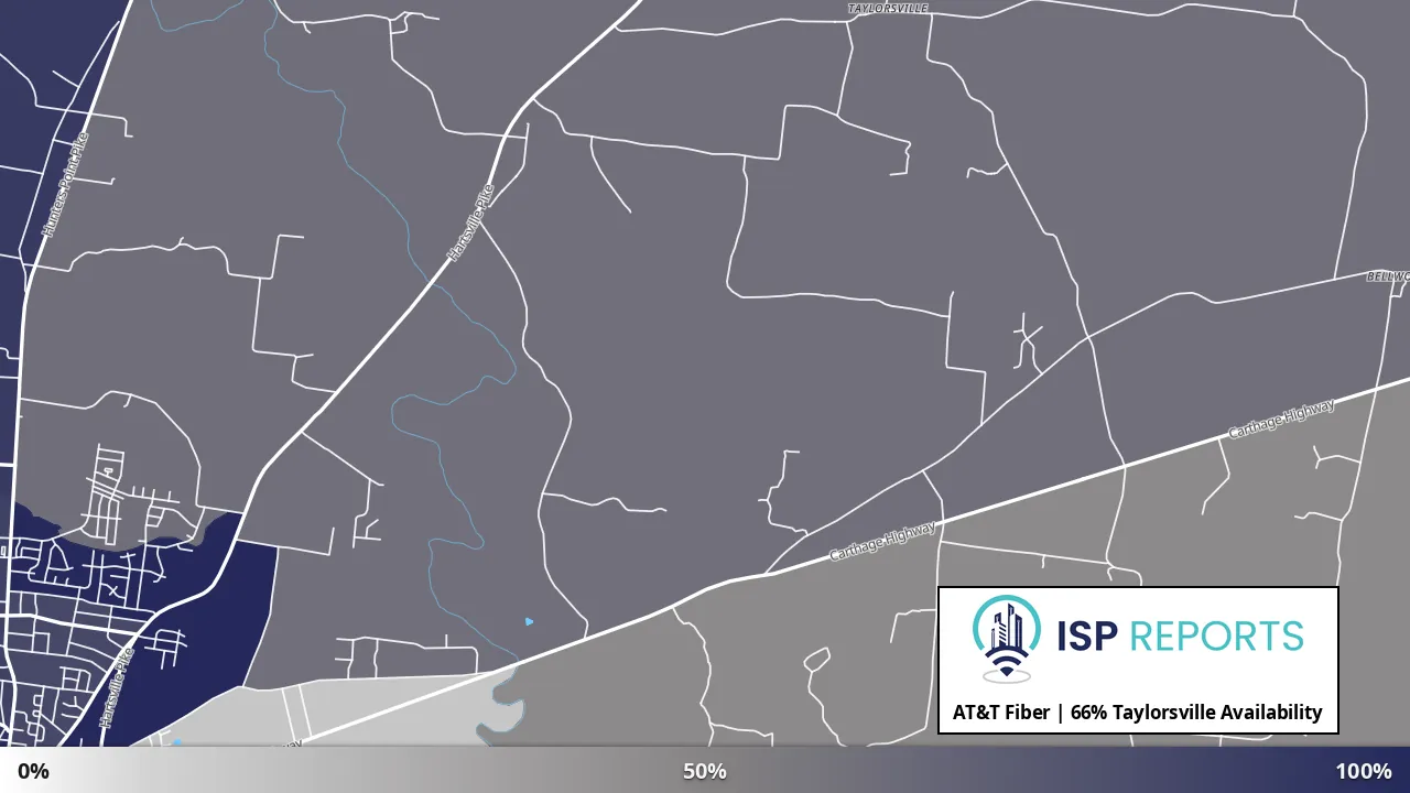 Taylorsville, TN map of internet availability