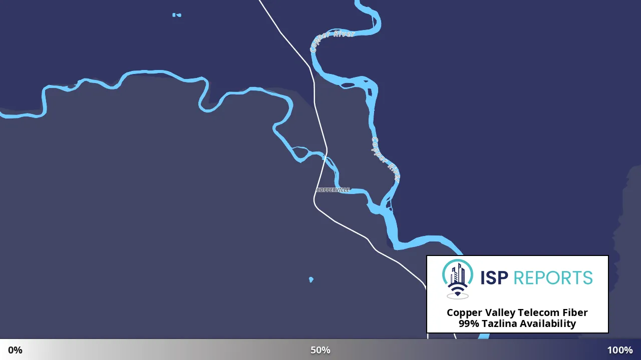 Tazlina, AK map of internet availability