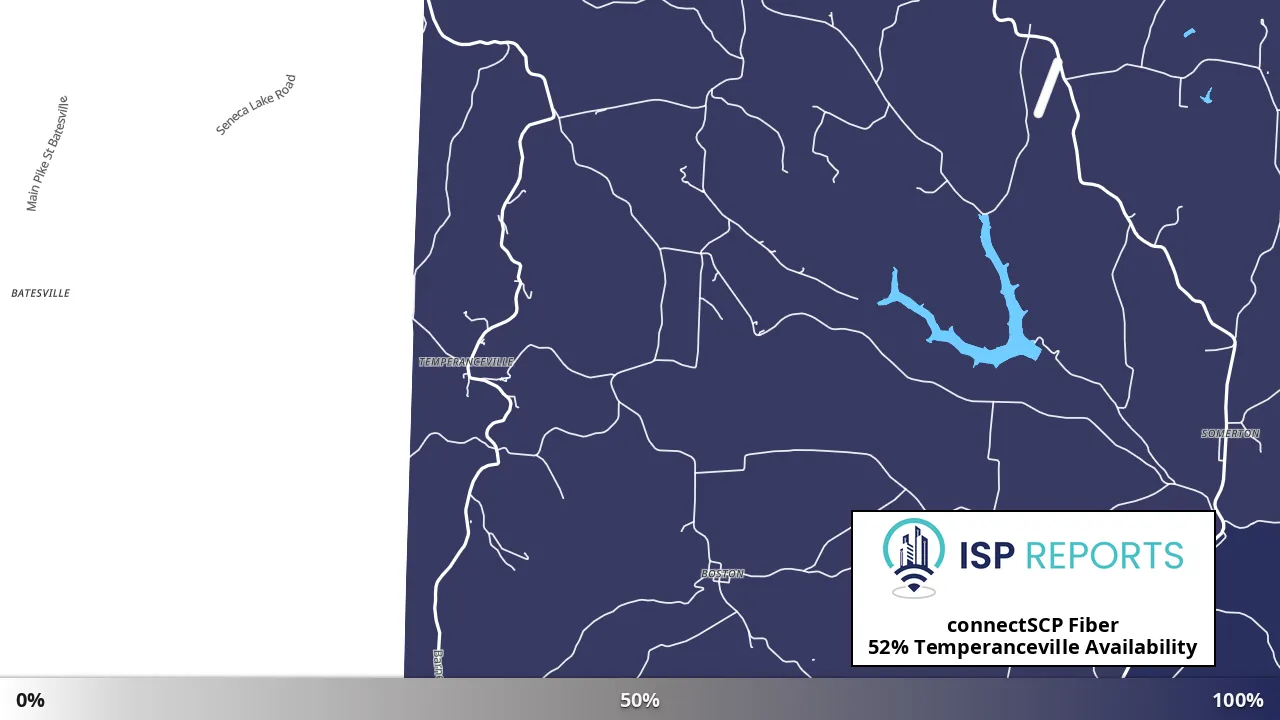Temperanceville, OH map of internet availability