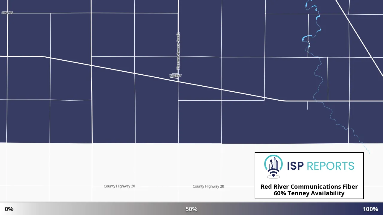 Tenney, MN map of internet availability