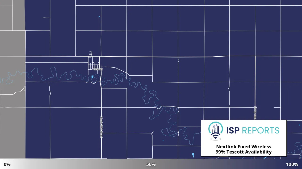 Tescott, KS map of internet availability
