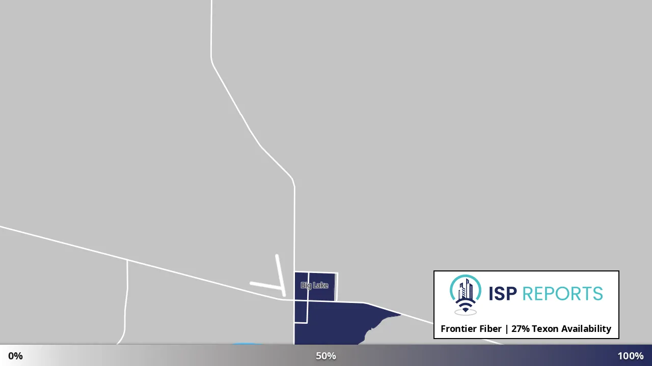 Texon, TX map of internet availability