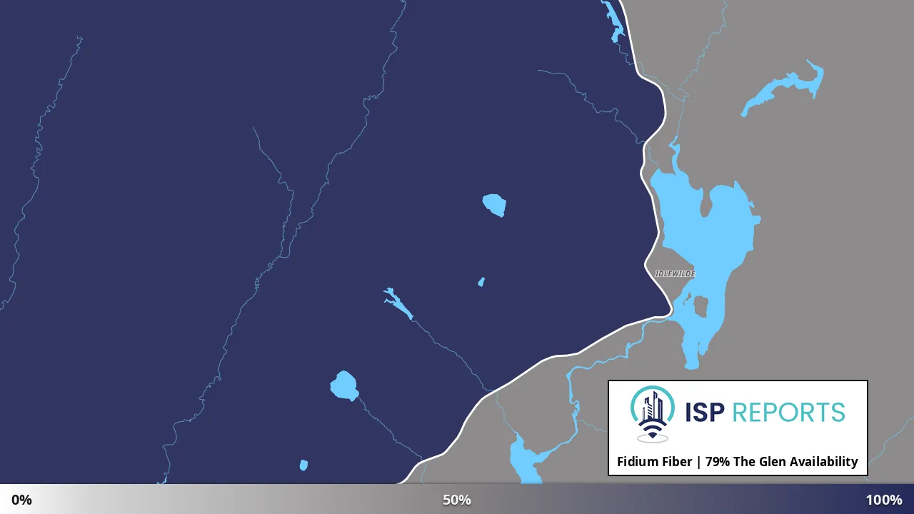 The Glen, NH map of internet availability