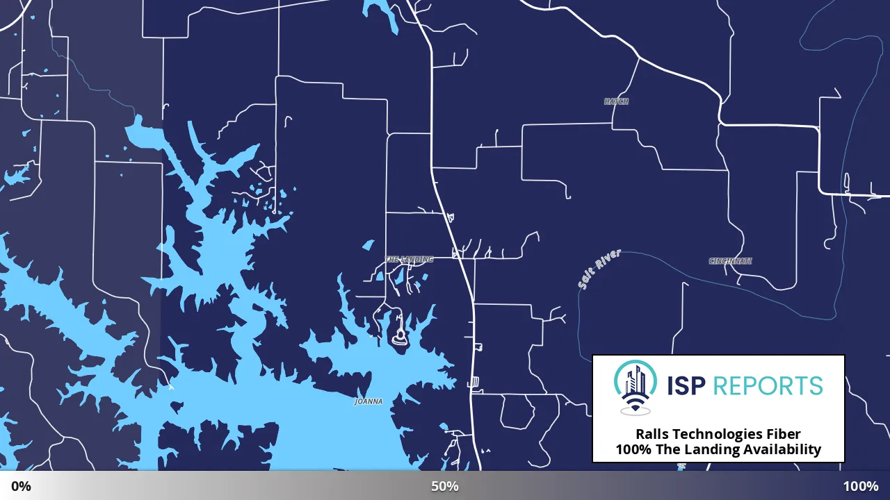 The Landing, MO map of internet availability