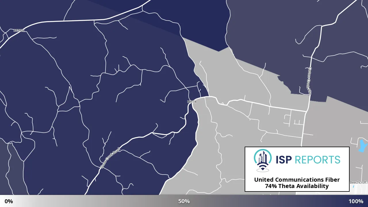 Theta, TN map of internet availability