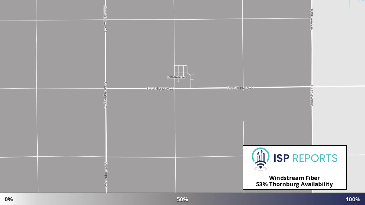 Thornburg, IA map of internet availability