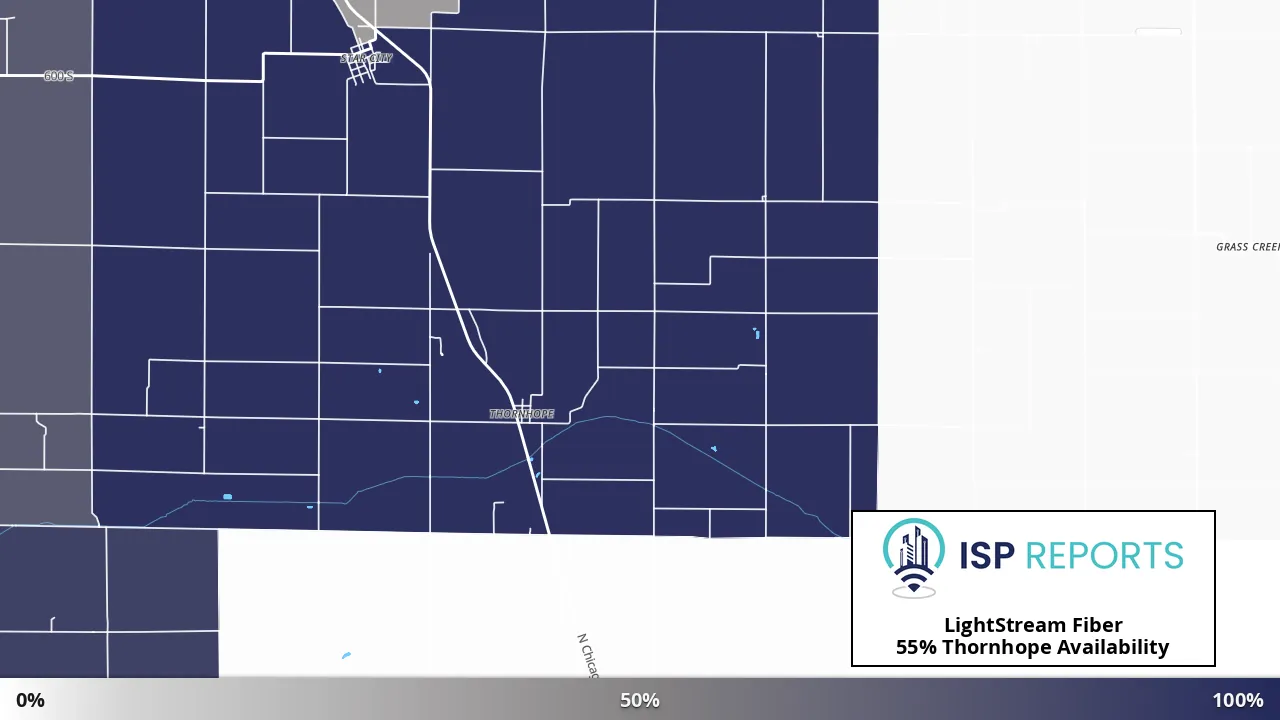 Thornhope, IN map of internet availability