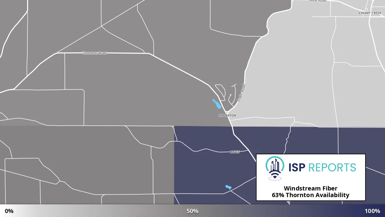Thornton, NY map of internet availability