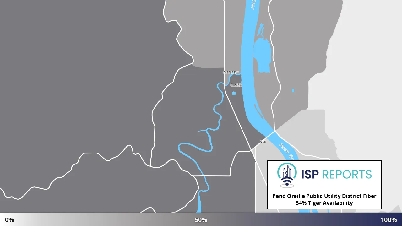 Tiger, WA map of internet availability