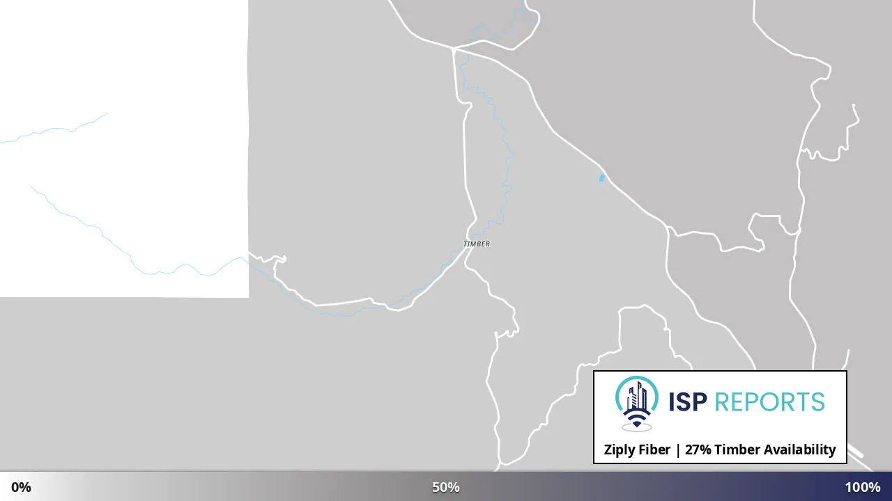 Timber, OR map of internet availability