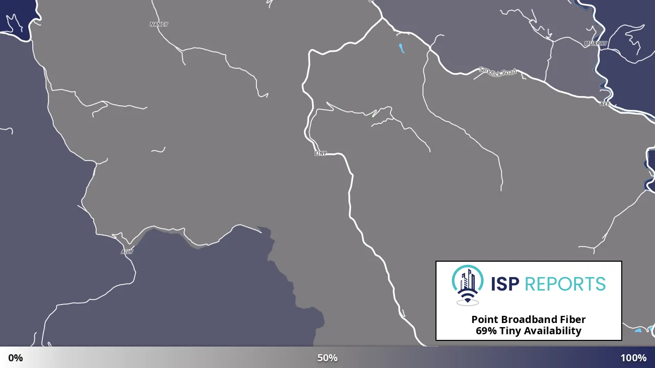 Tiny, VA map of internet availability