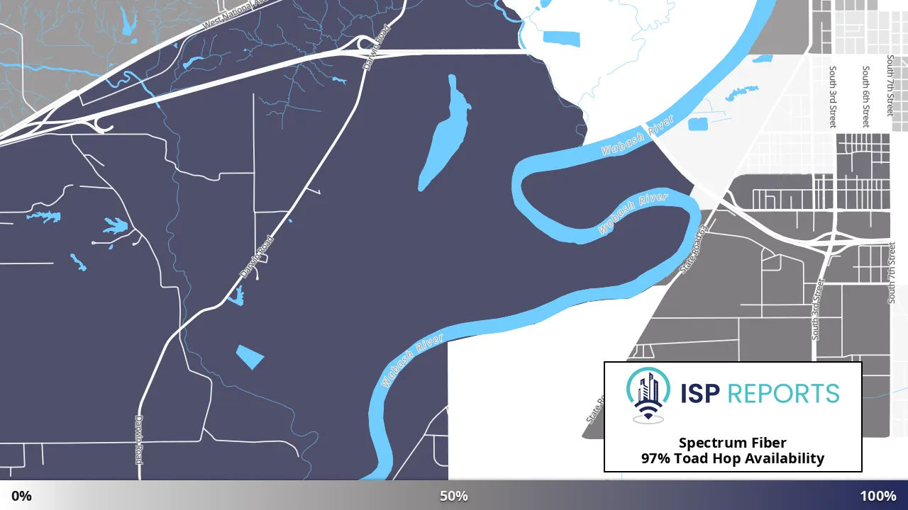Toad Hop, IN map of internet availability