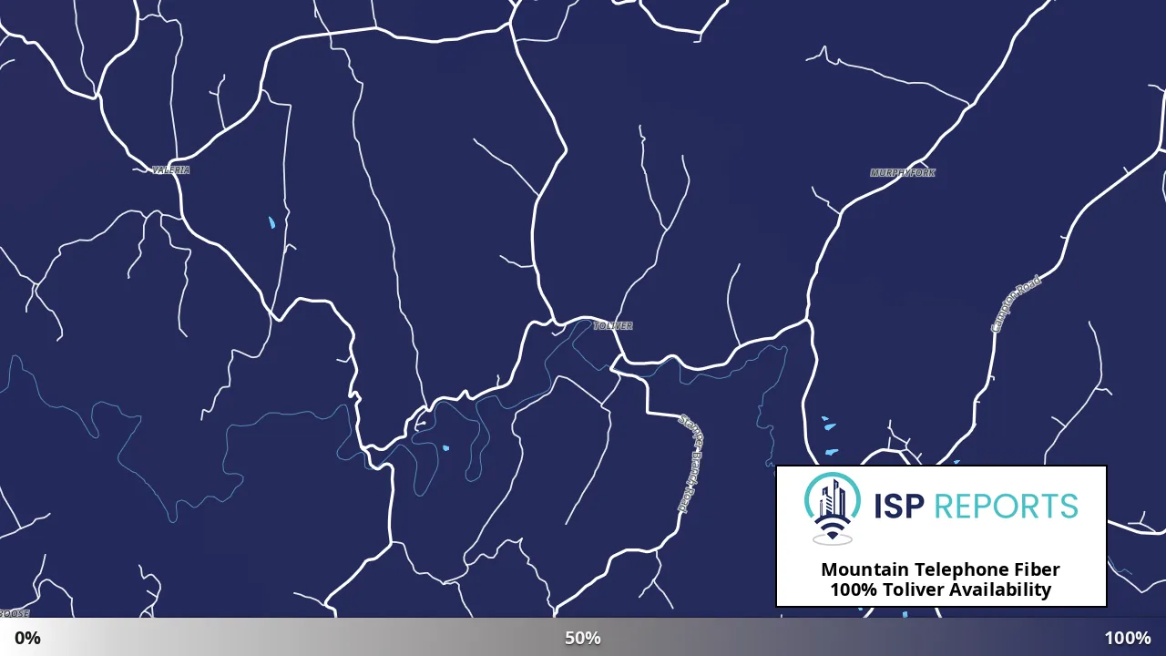 Toliver, KY map of internet availability