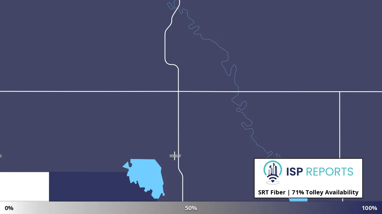 Tolley, ND map of internet availability
