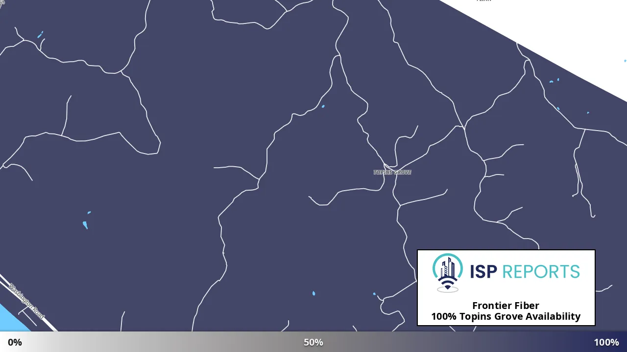 Topins Grove, WV map of internet availability