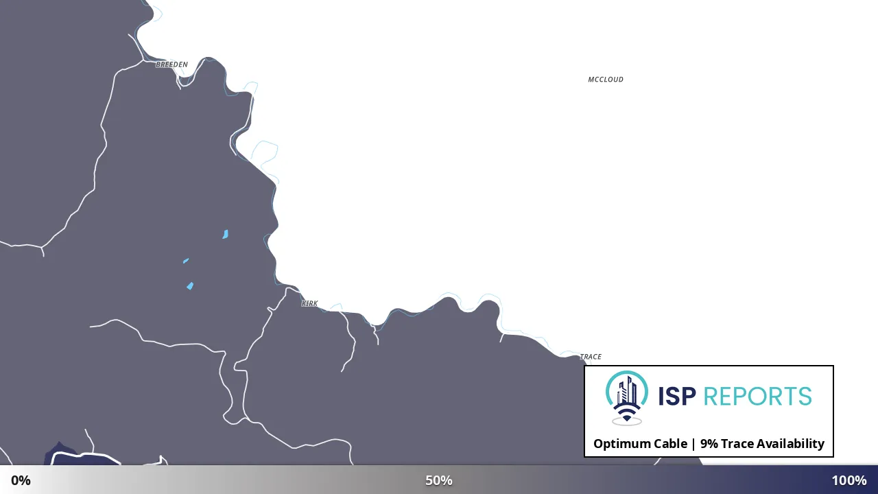 Trace, WV map of internet availability