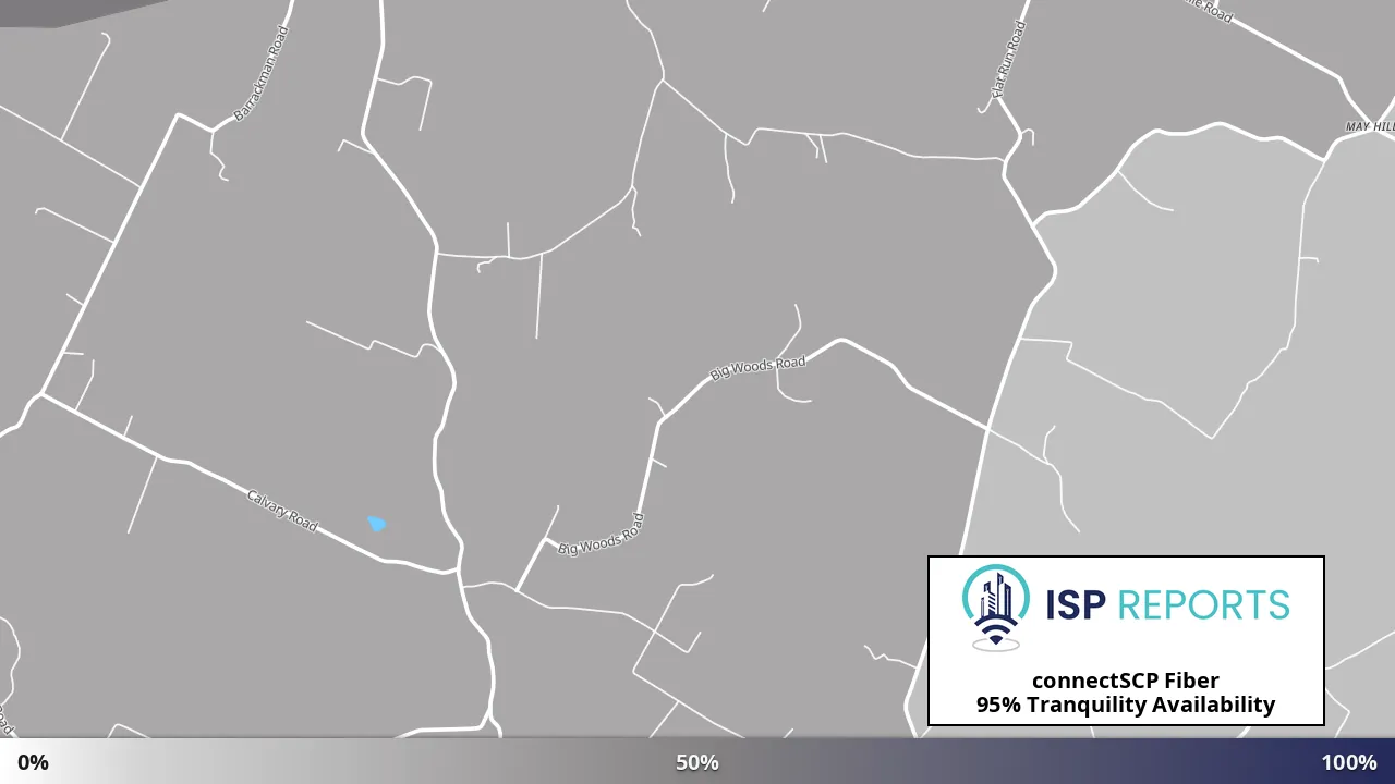 Tranquility, OH map of internet availability