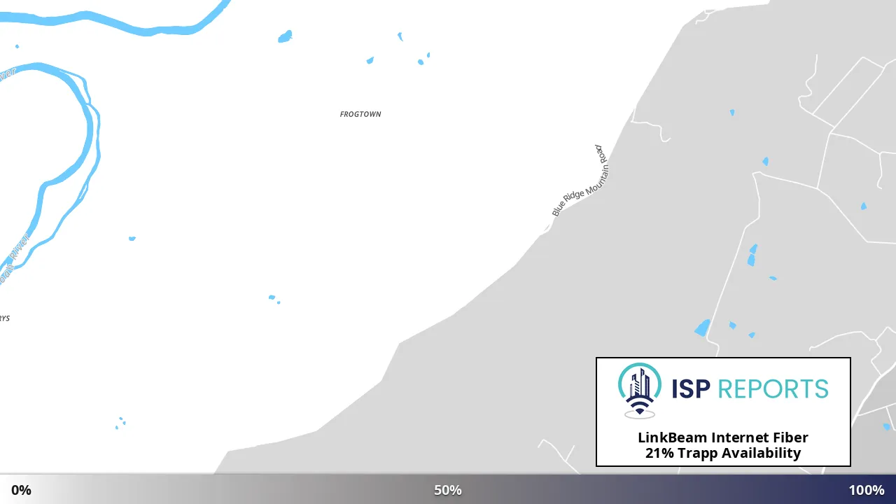 Trapp, VA map of internet availability