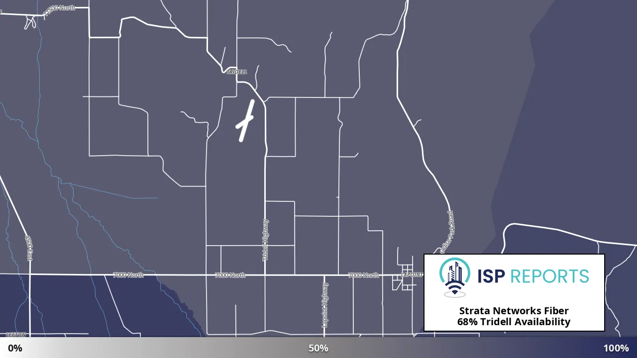 Tridell, UT map of internet availability