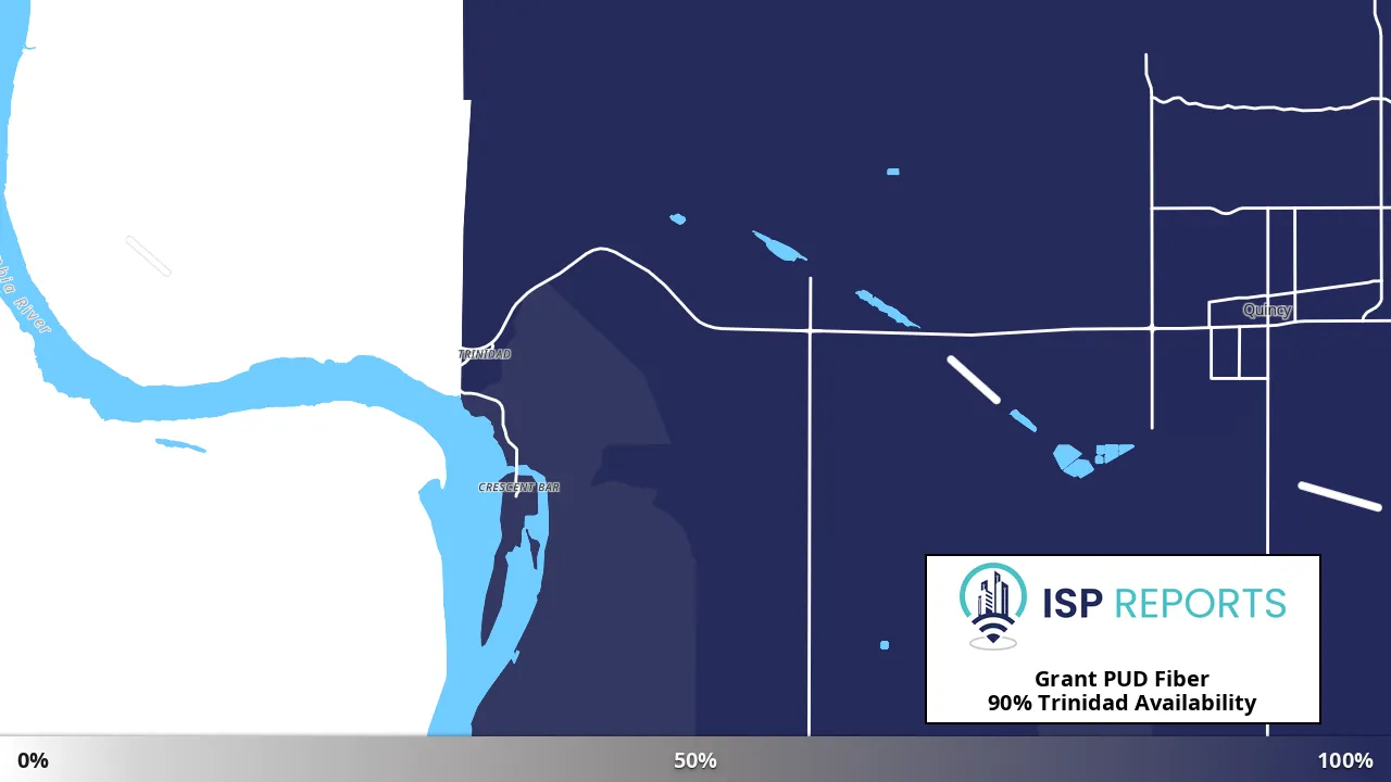 Trinidad, WA map of internet availability
