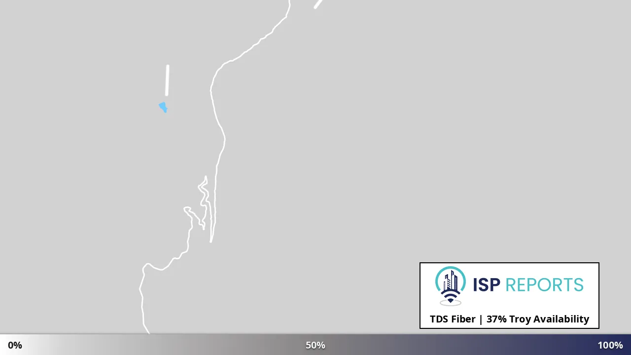 Troy, OR map of internet availability